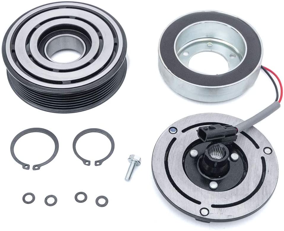 AC Compressor Clutch Assembly Repair Kit CO 11319C 92600JP01C Fit for 2009-2014 Nissan Maxima 3.5L, 2009-2014 Nissan Murano 3.5L, 2011-2014 Nissan Quest 3.5L, 2013-2015 Nissan Pathfinder 3.5L