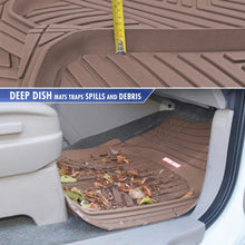 Motor Trend FlexTough Plus Black Rubber Car Floor Mats – All Weather Deep Dish Automotive Floor Mats, Heavy Duty Trim to Fit Design, Odorless Floor Mat Liners for Cars Truck Van SUV