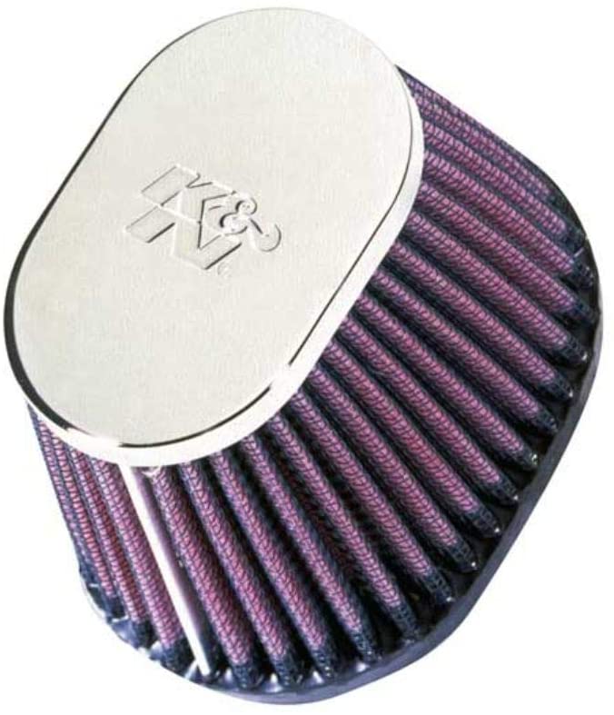 K&N Universal Clamp-On Air Filter: High Performance, Premium, Replacement Engine Filter: Flange Diameter: 2.125 In, Filter Height: 2.75 In, Flange Length: 0.625 In, Shape: Oval Straight, RC-0981