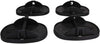 AB Tools 4pk Caravan Jack Pads Corner Steady Feet & Easy Read Bulls Eye Spirit Level