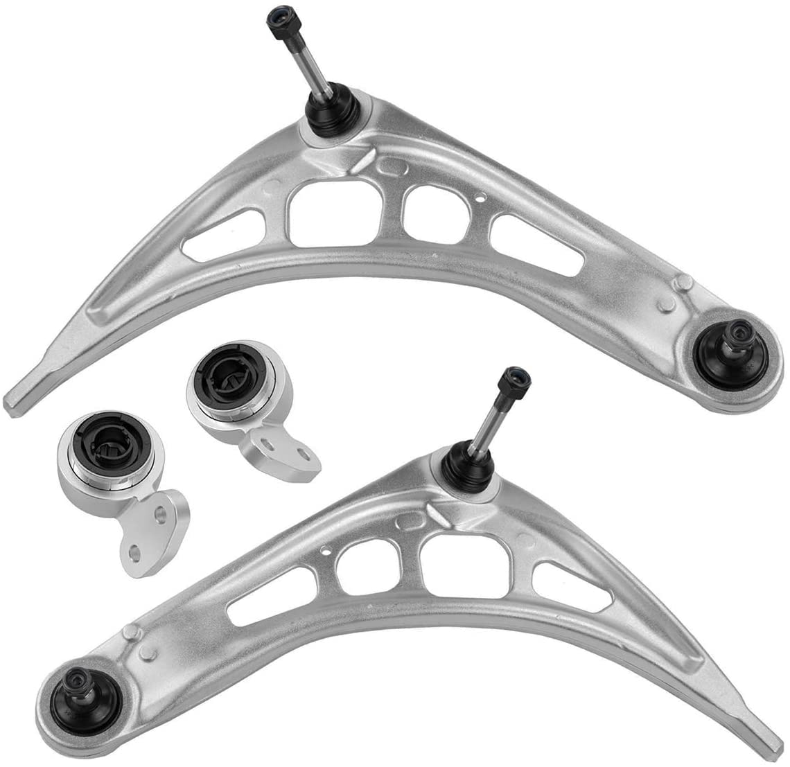 TUCAREST 4Pcs K80527 K80528 K200714 Left Right Front Lower Control Arm and Ball Joint Bushing Assembly Compatible 1999-2006 BMW 3 Series E46 320i 323Ci 323i 325Ci 325i 328Ci 328i 330Ci 330i Suspension