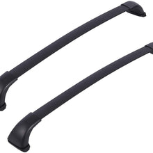 Ai CAR FUN Aluminum Roof Rack Cross Bar Top Luggage Cargo Carrier Lockable Compatible with Toyota Highlander XLE &Lid Model 2014-2019