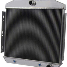 OzCoolingParts 4 Row Core Full Aluminum Radiator for 1955-1957 56 Chevy Bel-Air, Del Ray, Nomad, One-Fifty & Two-Ten Series, 150, 210, L6 V8 Engines