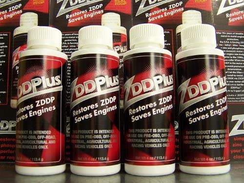 ZDDPPlus ZDDP Engine Oil Additive Zinc & Phosphorus 4 Bottle Pkg
