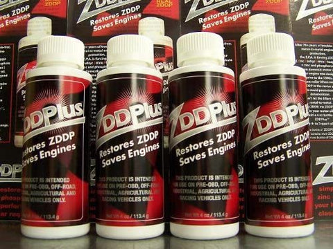 ZDDPPlus ZDDP Engine Oil Additive Zinc & Phosphorus 4 Bottle Pkg