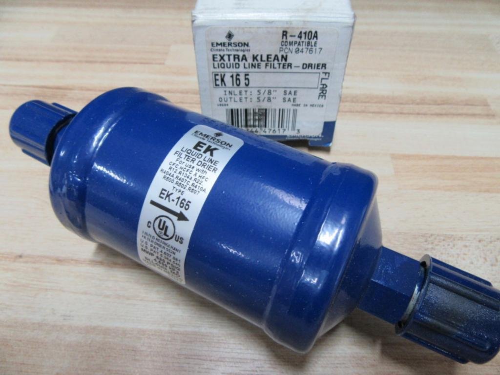 ALCO CONTROLS EK-165 Extra KLEAN, EK, 5/8 SAE Flare, REPLACMENT Part Number is 047617, EK165, Refrigerant Filter Drier, Discontinued by Manufacturer, W.W.P. 500 PSIG