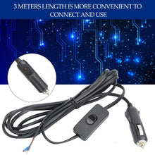 Atyhao 3 Meters 12V Power Connector Extension Cord Wire Cable for Car Cigarette Lighter Water Pump Lighting Electrical Lighters Parts