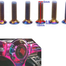 Kyostar Stainless Steering Wheel Screw Bolts Burnt Titanium Blue Steering Wheel Bolts Screw