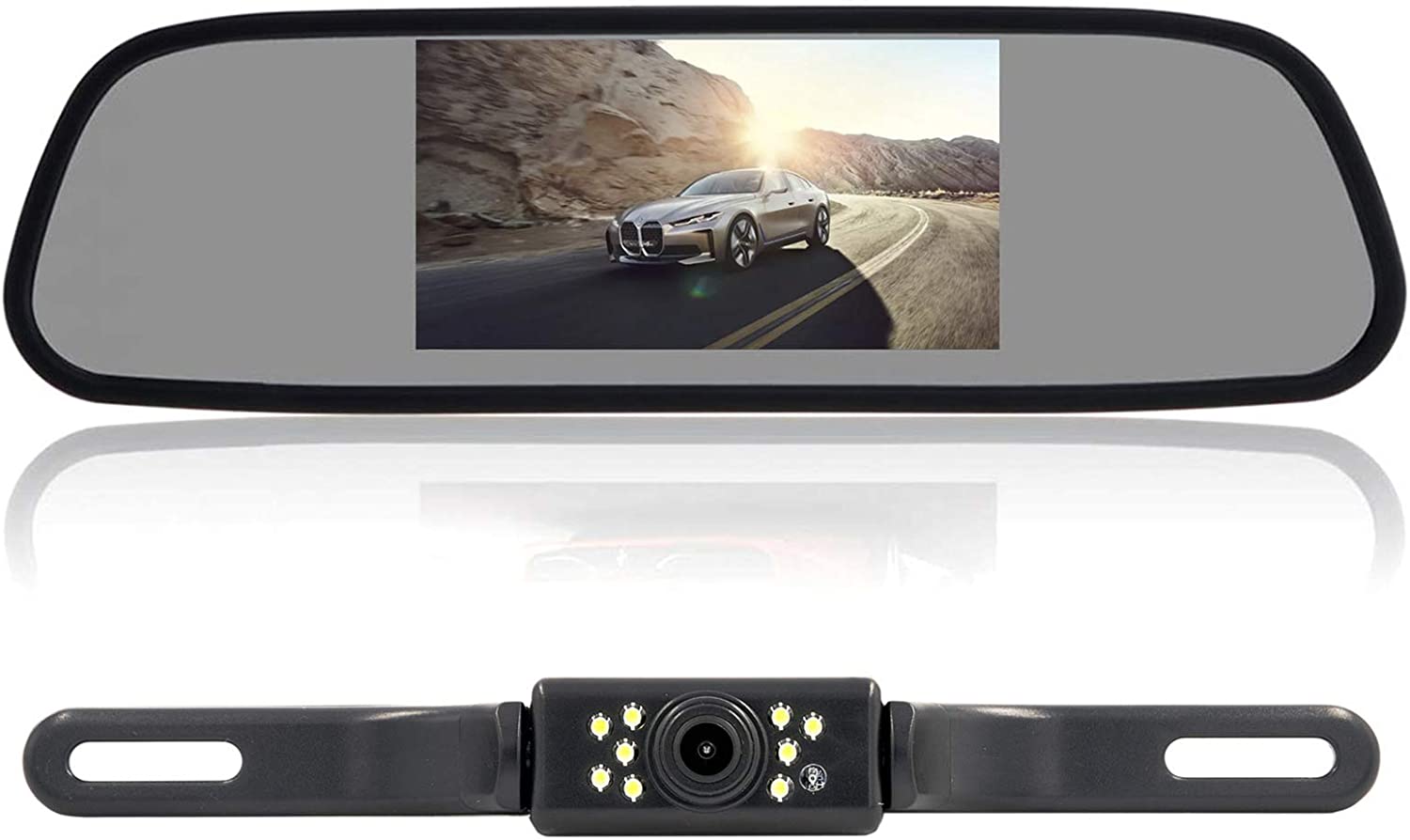 WEIKAILTD Backup Camera and Monitor Kit, 4.3