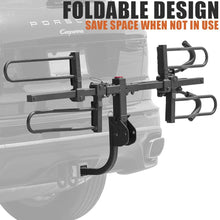 BV 2-Bike Bicycle Hitch Mount Rack Carrier for Car Truck SUV - Tray Style Smart Tilting Design (2-Bike Carrier)