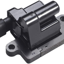 ENA 8 Square Ignition Coil with 8pc Ignition Wire Set Tune Up Kit compatible with Chevrolet GMC Cadillac Escalade Silverado Sierra 1500 2500 3500 Hummer H2 2000-2007 UF271