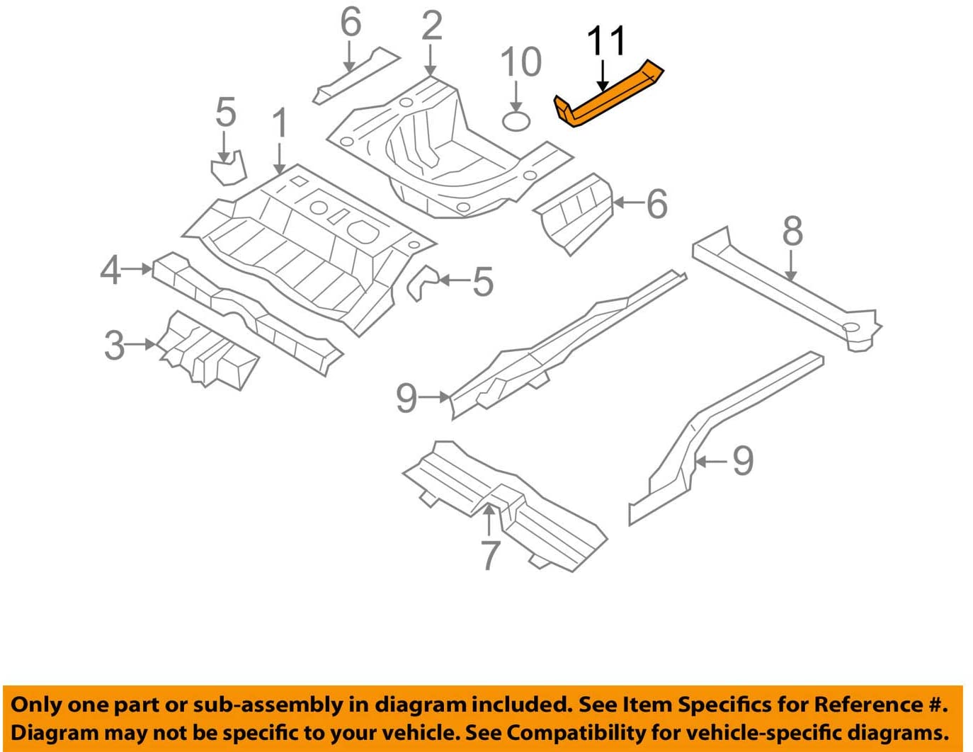 HYUNDAI Genuine 65535-3L100 Towing Hook Bracket Assembly, Rear