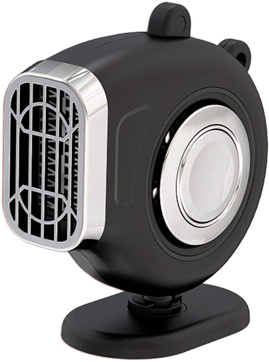 Car Heater Fan 12V 150W Portable Fan Heater Automobile Heater Warmer 2 in 1 Heating Cooling Windshield Defrost Defogger Adjustable Direction Winter Warm Heater