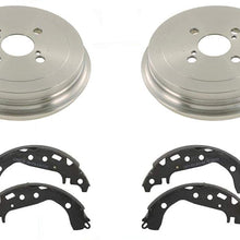(2) 100% New Rear Drums and Brake Shoes 3pc Kit for Toyota Yaris 2006-2018
