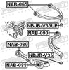 FEBEST NAB-089 Front Lower Arm Bushing