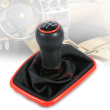 Qiilu 5 Speed Car Gear Shift Knob Gearstick Gaiter Boot Kit Fit for Mk4 G-olf J-etta Bora 1999 2000 2001 2002 2003 2004 Gear Shifter Boot Cover Replacement