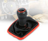 Qiilu 5 Speed Car Gear Shift Knob Gearstick Gaiter Boot Kit Fit for Mk4 G-olf J-etta Bora 1999 2000 2001 2002 2003 2004 Gear Shifter Boot Cover Replacement