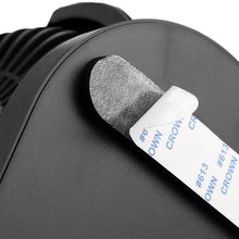 Qii lu USB Fan, USB Dual Head Car Fan Portable Air Conditioner Auto Cooler Ventilation 12V(all black)