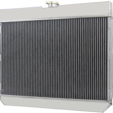 OzCoolingParts Pro 3 Row Core Aluminum Radiator +12" Fan w/Shroud for 1963-1968 64 65 66 67 Chevy Chevelle/Malibu/Implala/Caprice