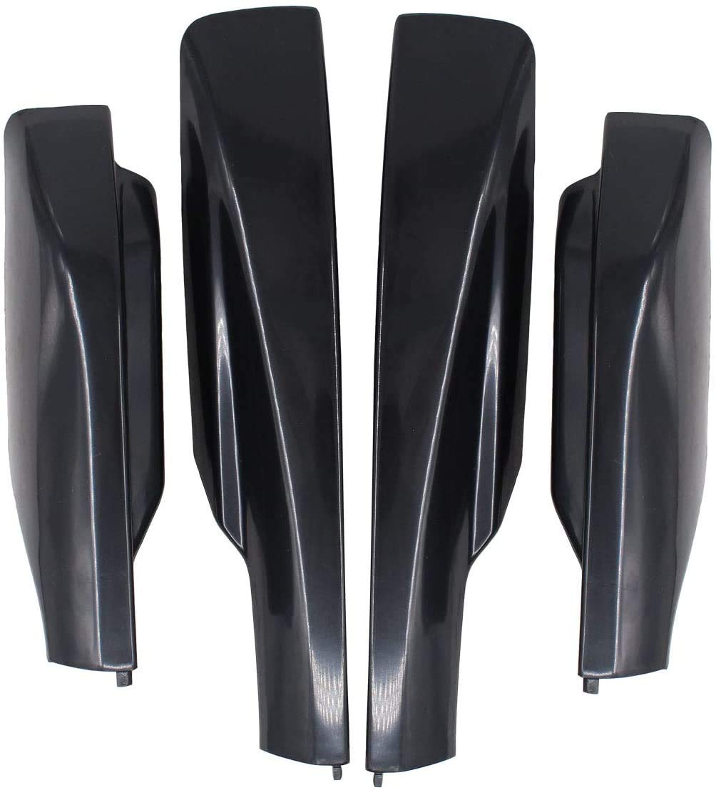 Winiory Exterior Roof Rack Rail End Cap Shell Cover Trim 4PCS for Toyota Highlander 2008-2013
