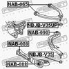 FEBEST NAB-088 Front Lower Arm Bushing
