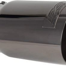 DC Sports EX-1024 Universal Omega Black Chrome Round Exhaust Tip