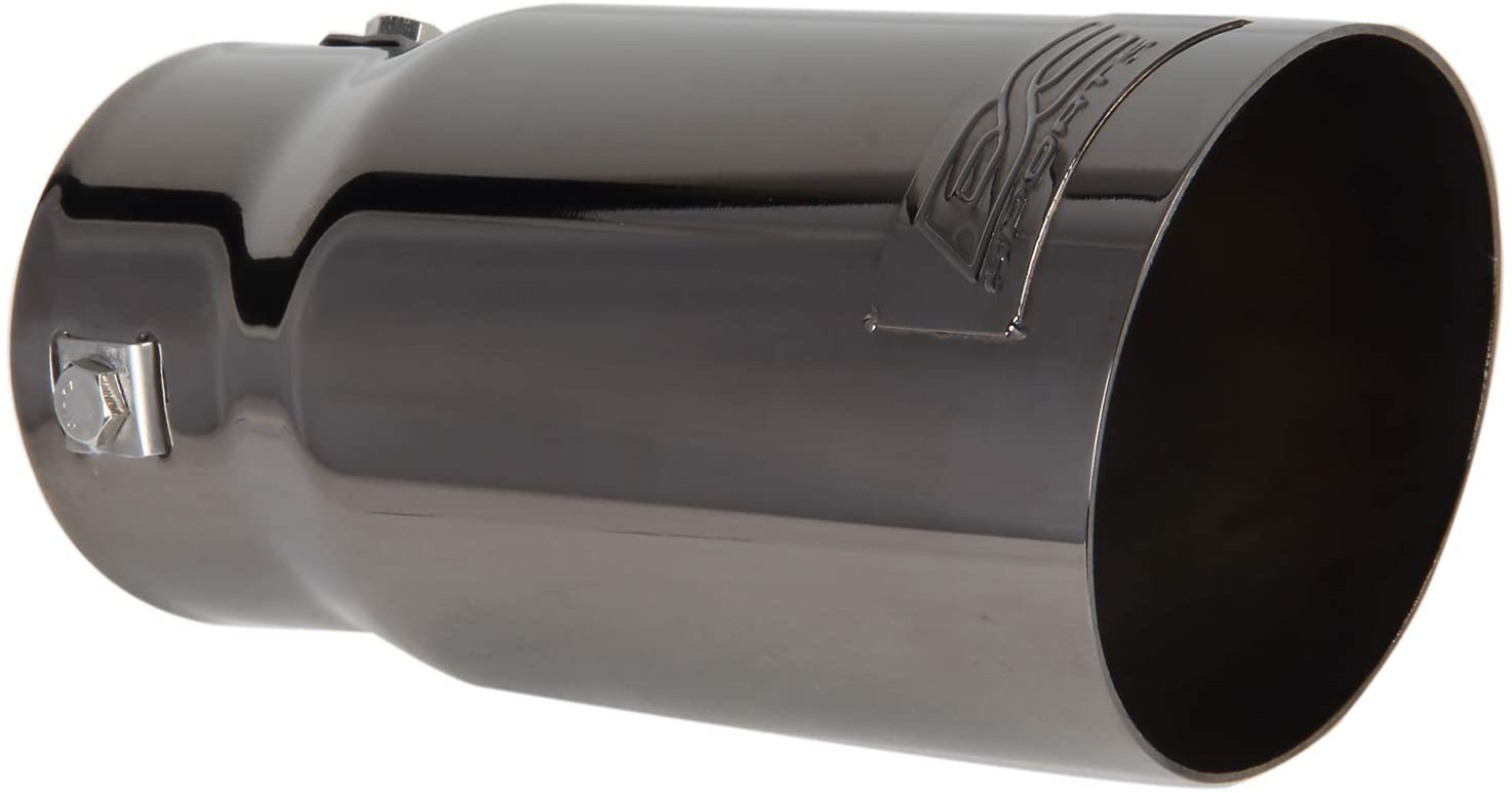 DC Sports EX-1024 Universal Omega Black Chrome Round Exhaust Tip