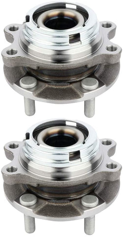 Fastspace 513338 Wheel Hub Bearing Set 5 Lugs with ABS Sensor 2PC 2013-2014 for Nissan Murano Hub Assembly Front Kit 2012-2017 for Nissan Quest