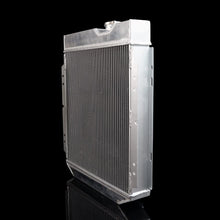 Aluminum Radiator + 14" Fan For FORD MUSTANG/SHELBY V8 L6 MT/AT 64-66 1965 Silver