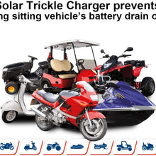 ECO-WORTHY 12 Volt 10 Watt Solar Car Battery Charger & Maintainer, Solar Panel Trickle Charger, Portable Power Backup Kit with Alligator Clip Adapter for Car, Boat, Automotive, Motorcycle, RV