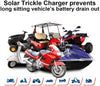 ECO-WORTHY 12 Volt 10 Watt Solar Car Battery Charger & Maintainer, Solar Panel Trickle Charger, Portable Power Backup Kit with Alligator Clip Adapter for Car, Boat, Automotive, Motorcycle, RV