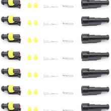 ZYTC 10 Kits 3 Pin Way Waterproof Electrical Connector Plug 1.5mm Series Terminals