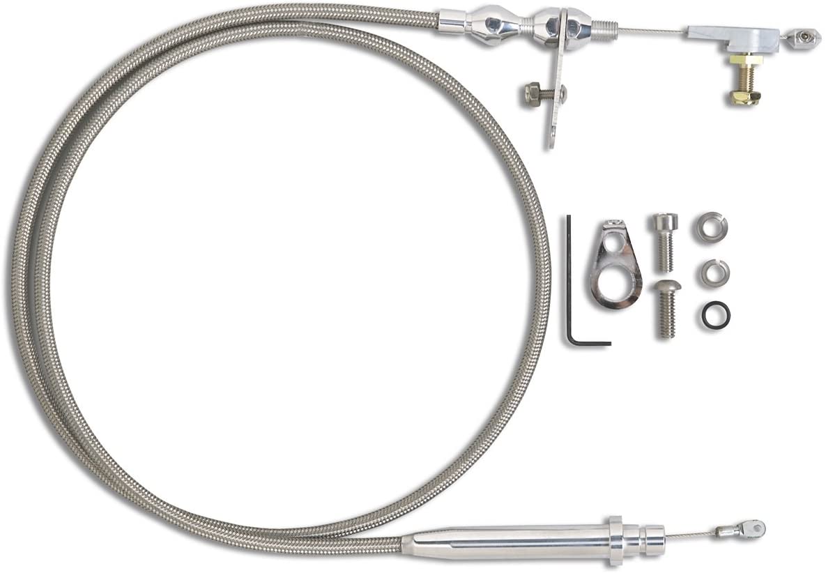 Lokar KDP-2350HT Hi-Tech Polished Kickdown Cable for GM 350 Transmission