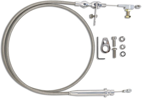 Lokar KDP-2350HT Hi-Tech Polished Kickdown Cable for GM 350 Transmission