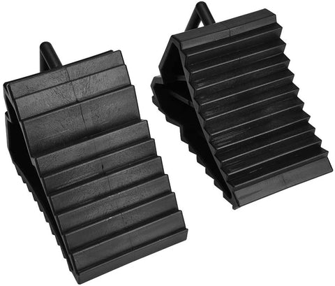 Rubber Wheel Chock, 2pcs Heavy Duty Car Anti-slip Block Tyre Slip Stopper Wheel Alignment Block Tire Support Pad