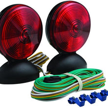 Optronics TL22RK Magnetic Mount Towing Light Kit, Red