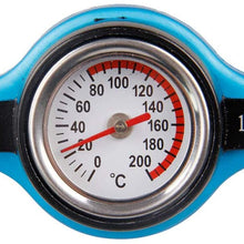 BESPORTBLE Car Water Tank Radiator Cap Cover Water Temperature Gauge Water Tank Thermostatic Cap - 1.1 Bar Large