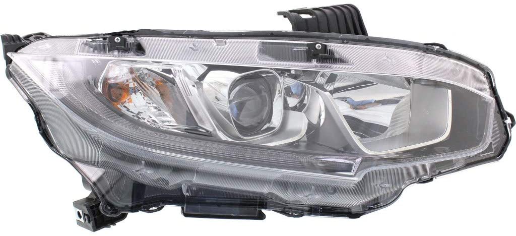 For Honda Civic Headlight Assembly 2016 17 18 2019 Passenger Side | Halogen | Coupe/Hatchback/Sedan | HO2503173 | 33100TBAA01