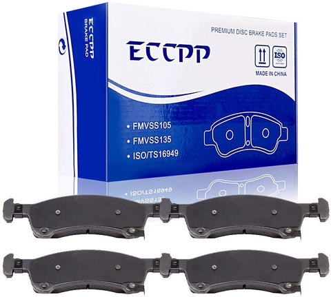 Brake Pads,ECCPP 4pcs Front Ceramic Disc Brake Pads Kits fit for 2003 2004 2005 2006 Ford Expedition,2003 2004 2005 2006 Lincoln Navigator