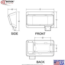 MG1000-450W, 12 Volt Exterior Motion Sensor RV LED Porch Utility Light, American Designed Bright RV Security Motion Porch Light, White