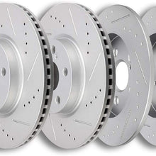 FINDAUTO Brake Rotor Kits Professional Disc 4pcs fit for 2009-2010 for P-ontiac Vibe,2009-2019 for T-oyota Corolla,2009-2013 for T-oyota Matrix
