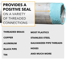 Gasoila Soft-Set Pipe Thread Sealant with PTFE Paste, Non Toxic, -100 to 600 Degree F, 1 Pint Brush