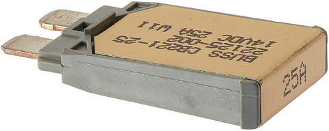 CB221 Series Automotive Circuit Breaker, Plug In Mounting, 25 Amps, Blade Terminal Connection,pack of 5