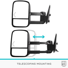 YITAMOTOR Compatible with Chevy Towing Mirrors, Chevrolet Silverado Side Mirror, GMC Sierra Tow Mirrors, pair 2003-2007 Power Heated with Arrow Signal Light