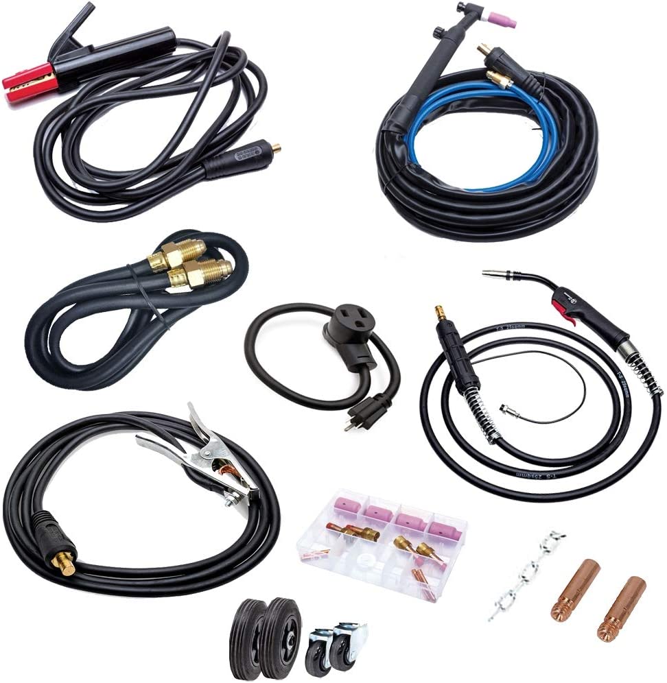 Eastwood MP250I Welder Accessories Kit TIG MIG Torch Ground Cable Electrode Holder