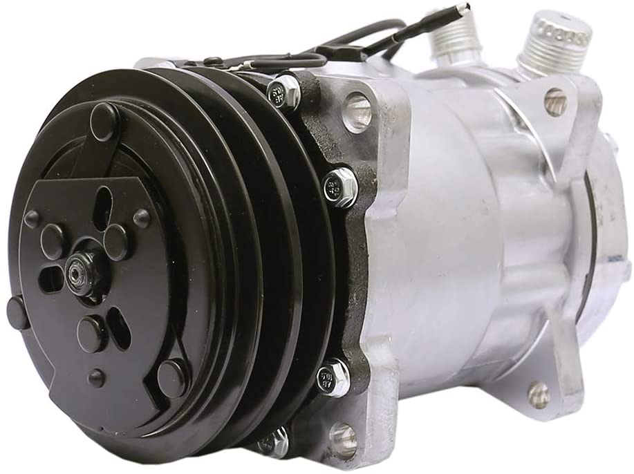 FKG AC Compressor and A/C Clutch CO 4647C 2259344000 Fit for 1986-1989 Hyundai Excel 1.5L, 1987-1989 Mercury Tracer 1.6L, 1982-1985 Mazda 626 2.0L