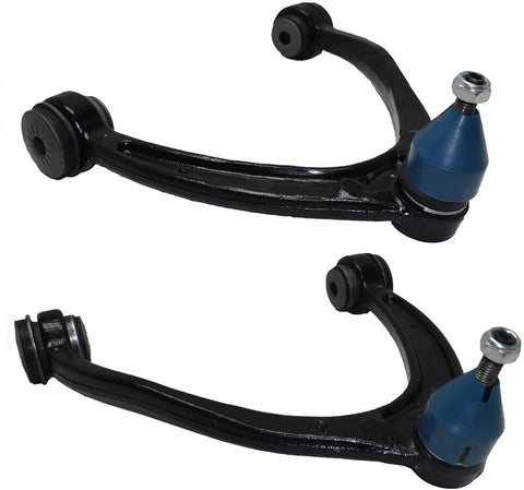 Detroit Axle Front Upper Driver & Passenger Side Control Arm and Ball Joint Assembly for 07-15 Chevy Silverado 1500 Sierra 1500-07-14 GMC Yukon Tahoe Suburban Cadillac Escalade Avalanche