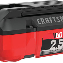 CRAFTSMAN V60 Battery, 2.5 Ah Lithium Ion (CMCB6025)