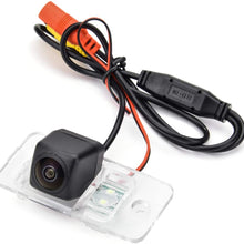 aSATAH Fisheye Lens Car Rear View Camera for Audi A3 A4 S4 RS4 A6 C6 S6 RS6 A8 S8 Q7/Q7 DTI & Vehicle Camera Waterproof and Shockproof Reversing Backup Camera (Fisheye Lens)