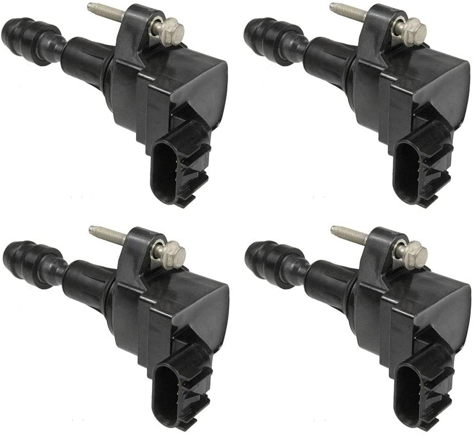 4 PCS Ignition Coil For V6 L4 3.0L 2.0L 2.2L 2.4L 12-15 CAPTIVA SPORT / 07-10 COBALT / 10-17 EQUINOX / 06-11 HHR / 07-14 MALIBU / 12-14 ORLANDO - 07-10 G5 / 06-10 G6 / 06-09 SOLSTICE
